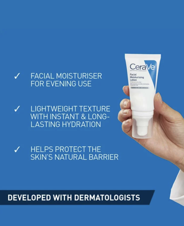 CeraVe Moisturizing Facial Lotion 52 ml niisutav kreem - Image 2